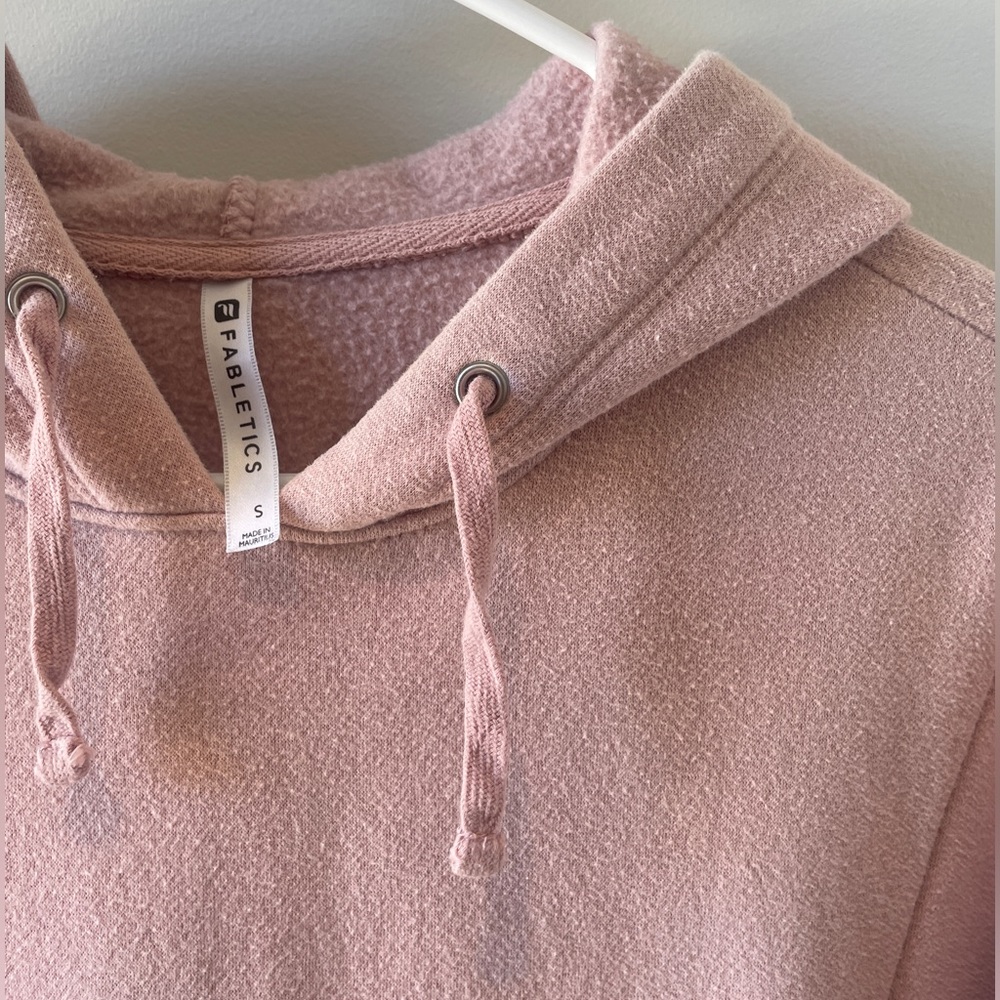 Pink Fabletics Hoodie Pullover Sweatshirt